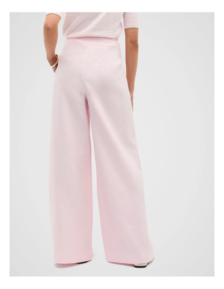 Tailored Linen Pant in Primrose image 2