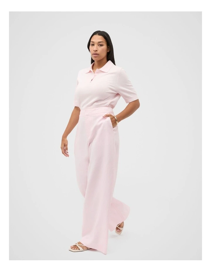 Tailored Linen Pant in Primrose image 7