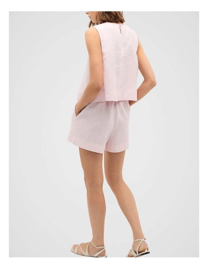 Core Linen Shell Top in Primrose image 2