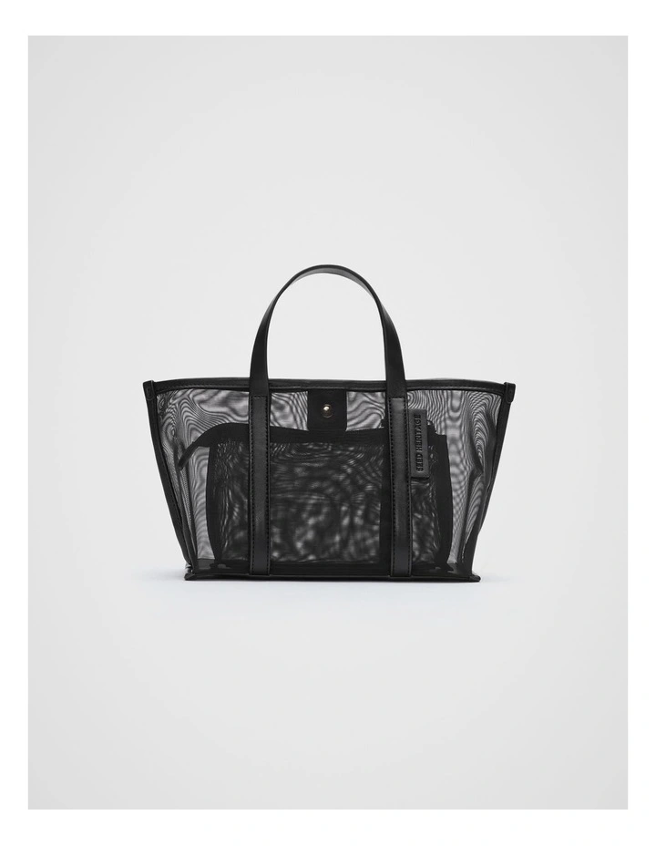 Mesh Mini Tote in Black image 1