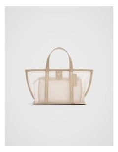 Mesh Mini Tote in Iced Latte