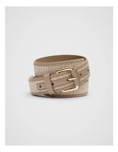 Allegra Belt in Iced Latte