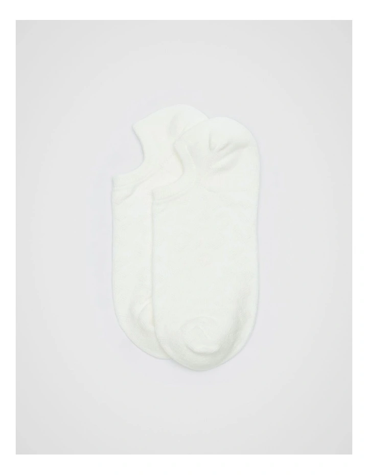 Ocelot Mesh Texture Sock in Cream image 1