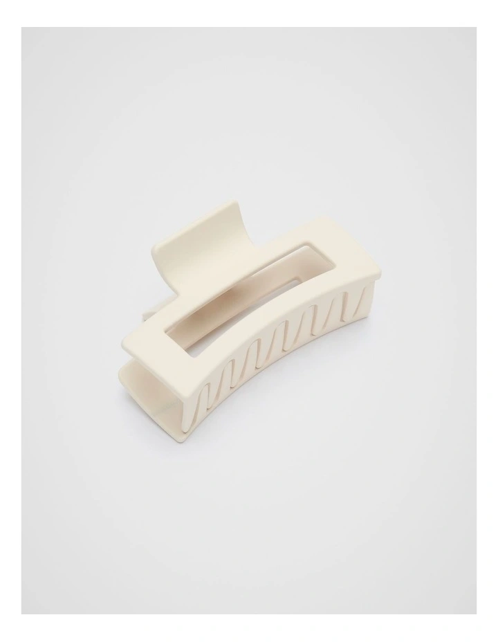 Rectangle Hair Claw in Stone image 1