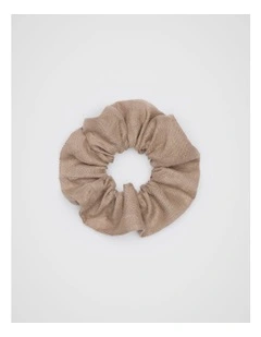 Linen Scrunchie in Nutmeg