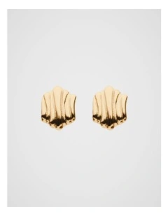 Organic Layers Earring in Gold