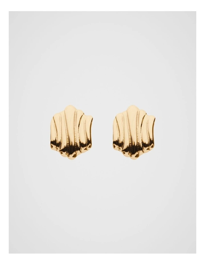 Organic Layers Earring in Gold image 1
