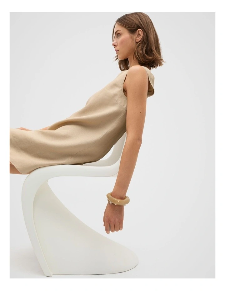 Rounded Resin Bangle in Iced Latte image 2