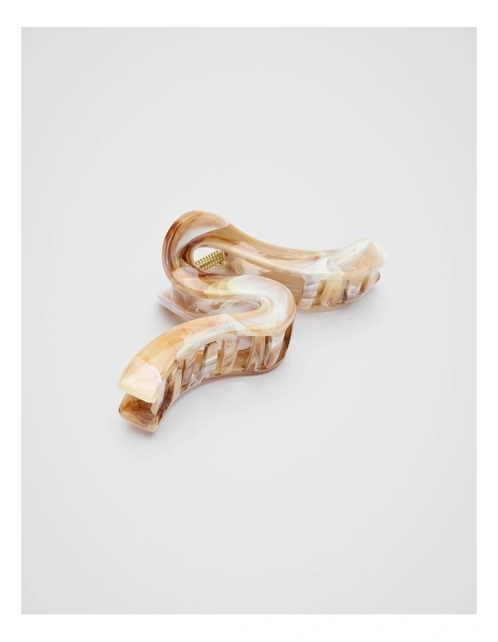Wave Hair Claw in Latte image 1