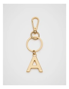 Initials Keyring in Gold