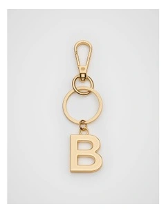 Initial Keyring in Gold