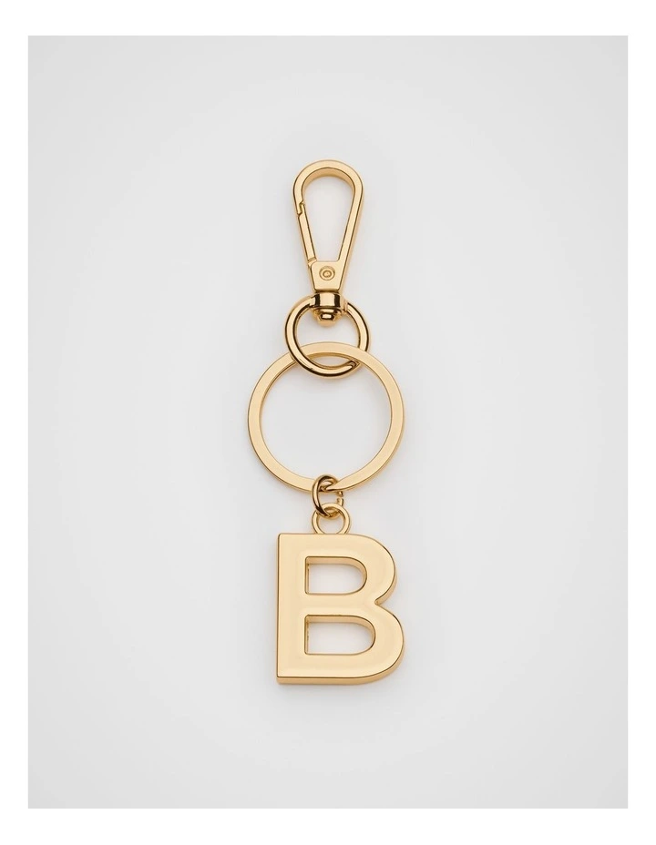 Gold Initials Keyring - B image 1
