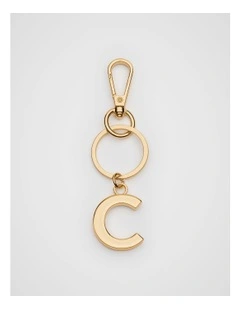 Initials Keyring in Gold