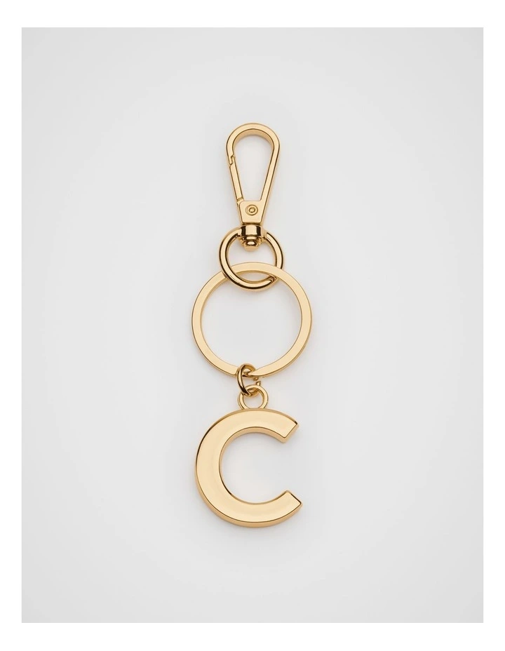 Initials Keyring in Gold image 1