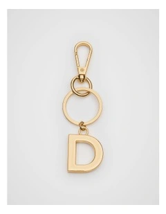 Initials Keyring in Gold