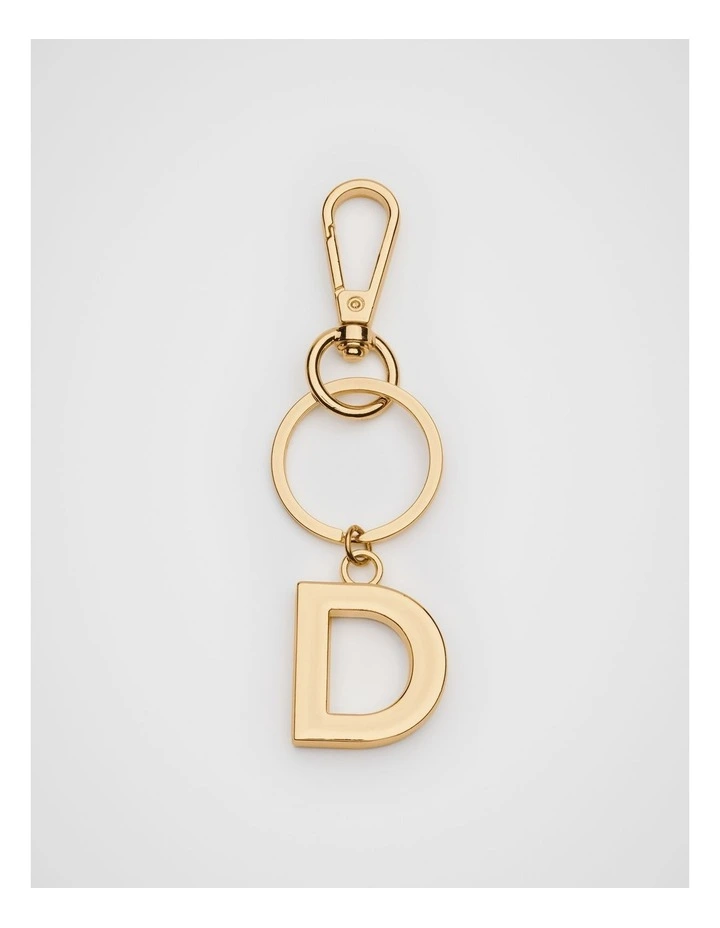 Initials Keyring in Gold image 1