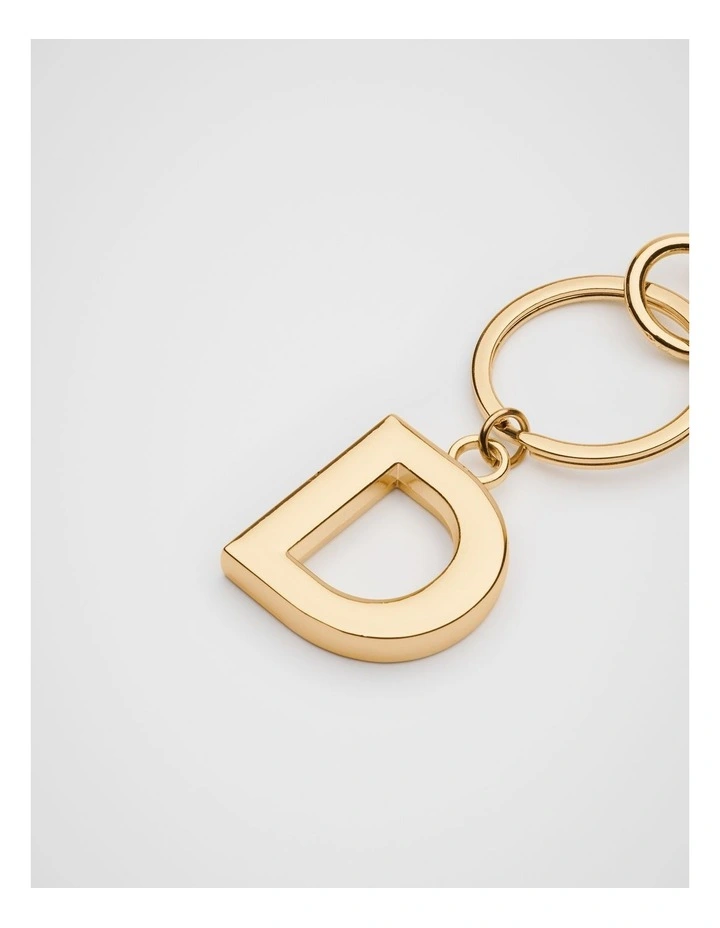 Initials Keyring in Gold image 2