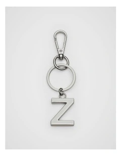Initials Z Keyring in Silver