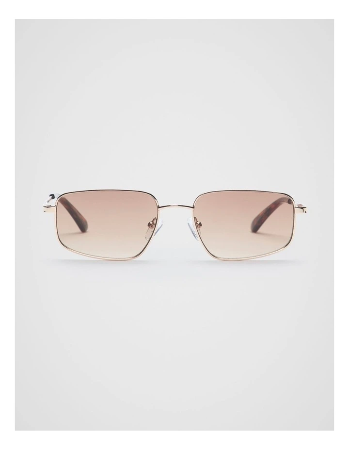Maxine Frameless Sunglasses in Gold image 1