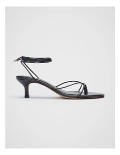 Stevie Lace Up Heel in Black