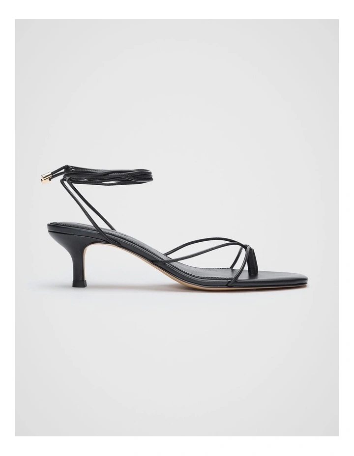 Stevie Lace Up Heel in Black image 1