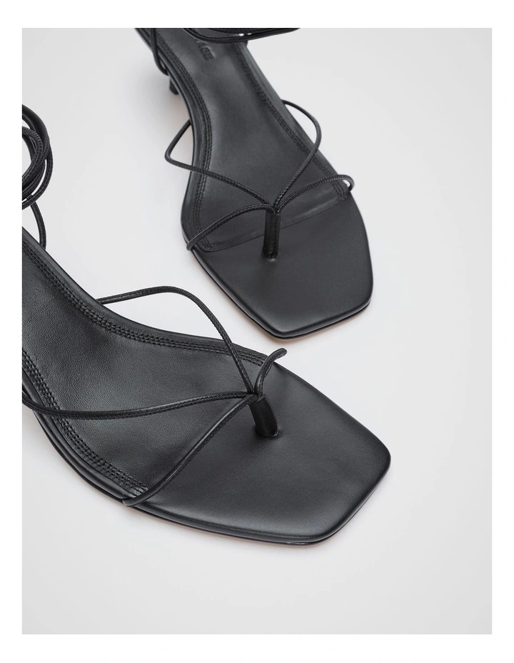 Stevie Lace Up Heel in Black image 3