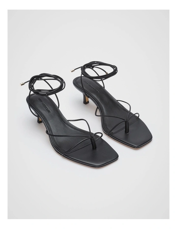 Stevie Lace Up Heel in Black image 4