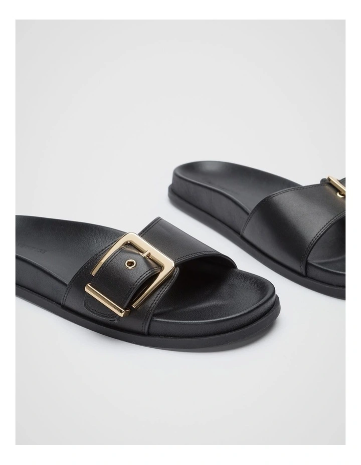 Asher Buckle Slide in Black image 3