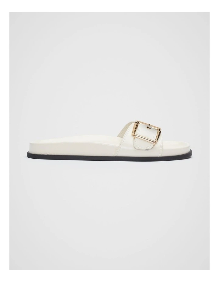Asher Buckle Slide in Cream image 1