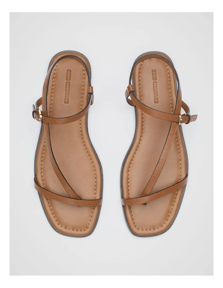 Paloma Sandal in Deep Tan image 4