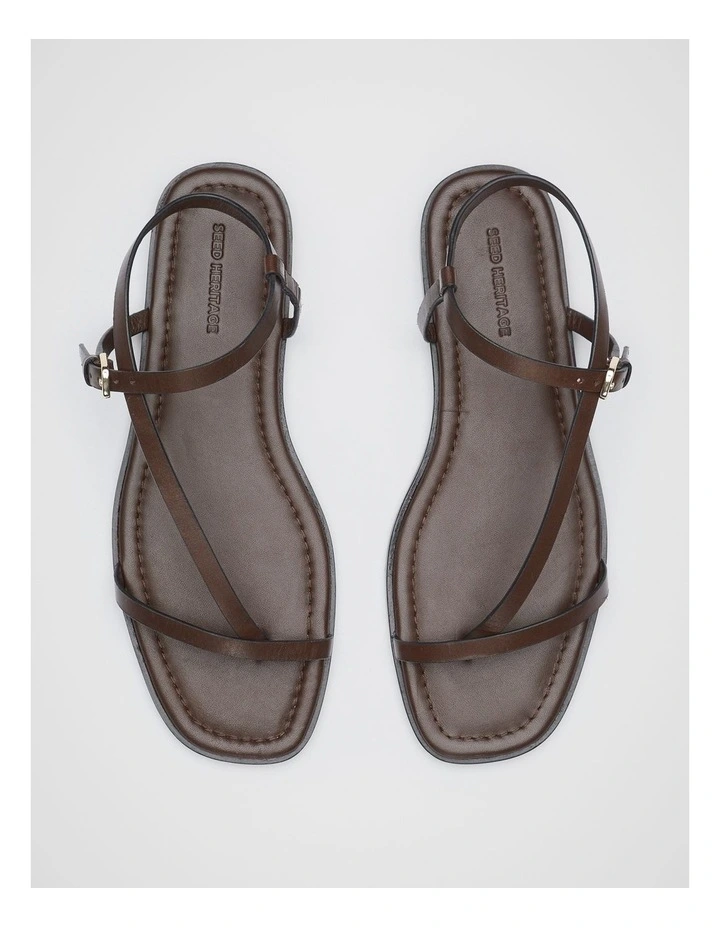 Paloma Sandal in Chocolate image 4