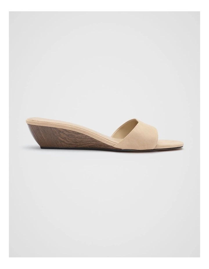 Saige Wedge in Iced Latte Suede image 1