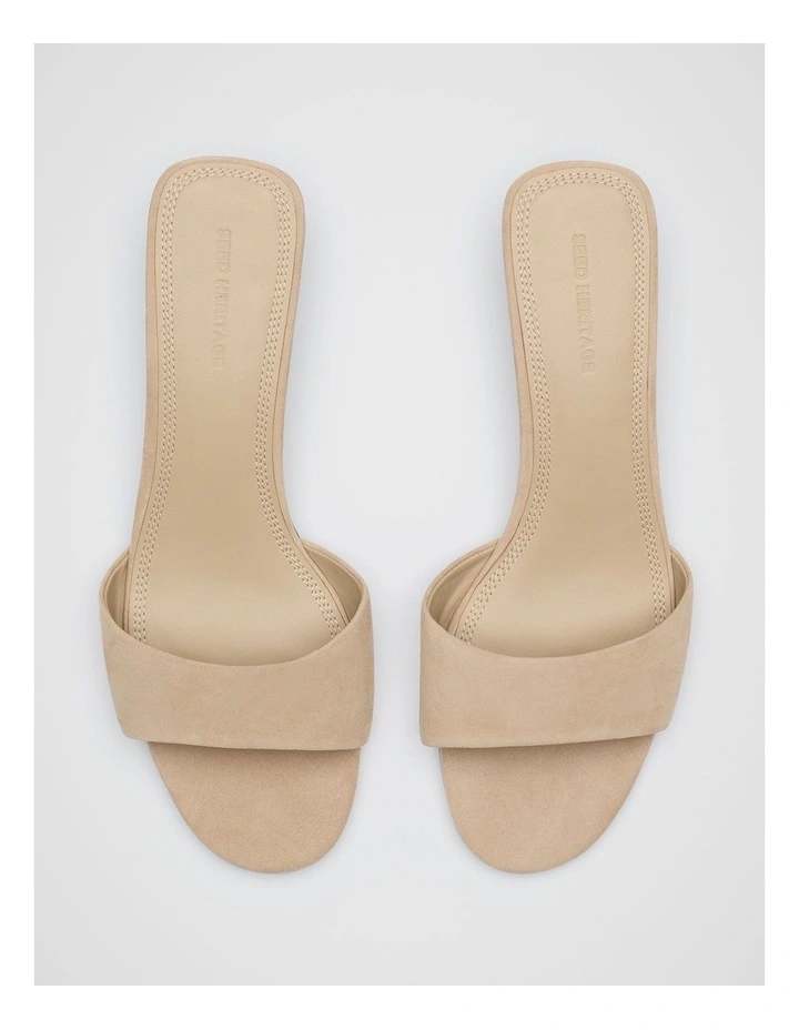 Saige Wedge in Iced Latte Suede image 4
