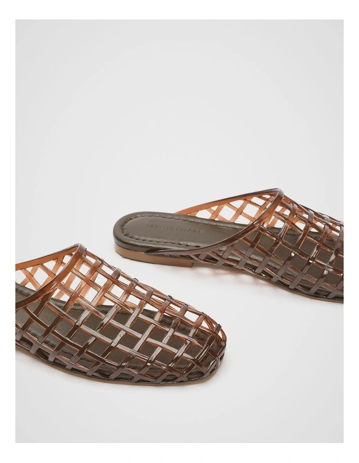 Caged Jelly Mule in Chocolate image 3