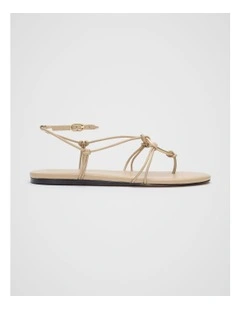 Etta Ring Detail Sandal in Iced Latte