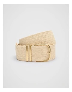 Fiora Stretch Belt in Natural