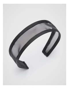 Mesh Alice Band in Black