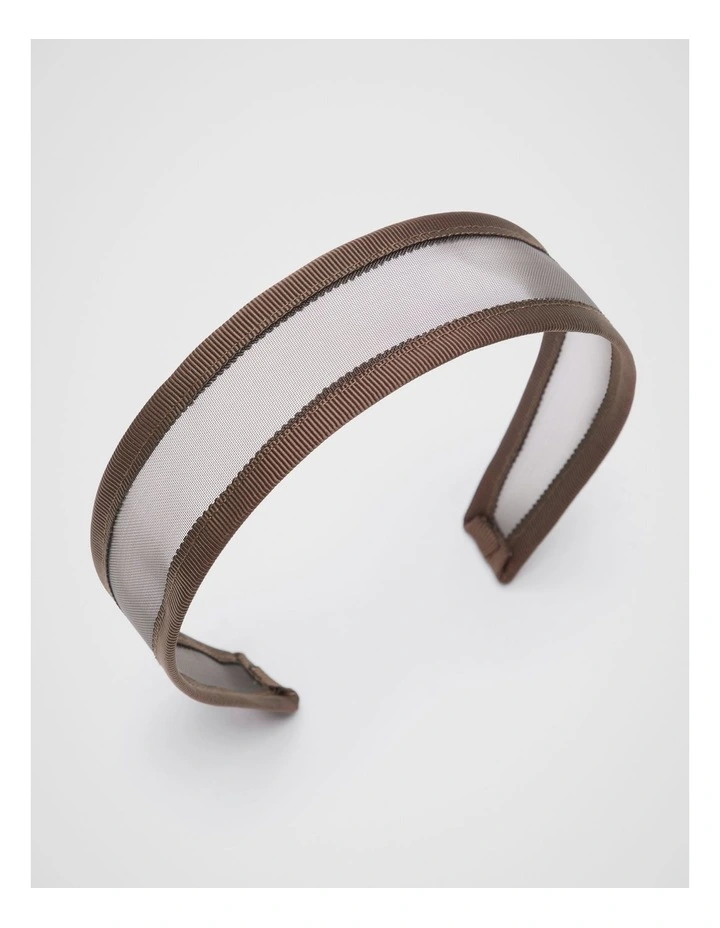 Mesh Alice Band in Nutmeg image 1