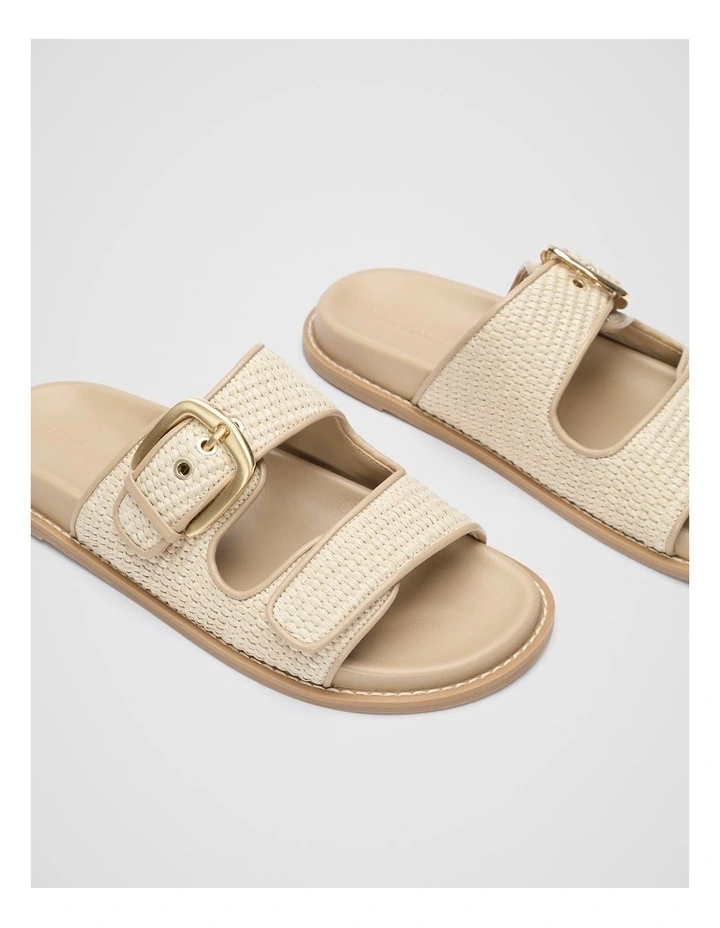 Genny Woven Slide in Iced Latte image 3