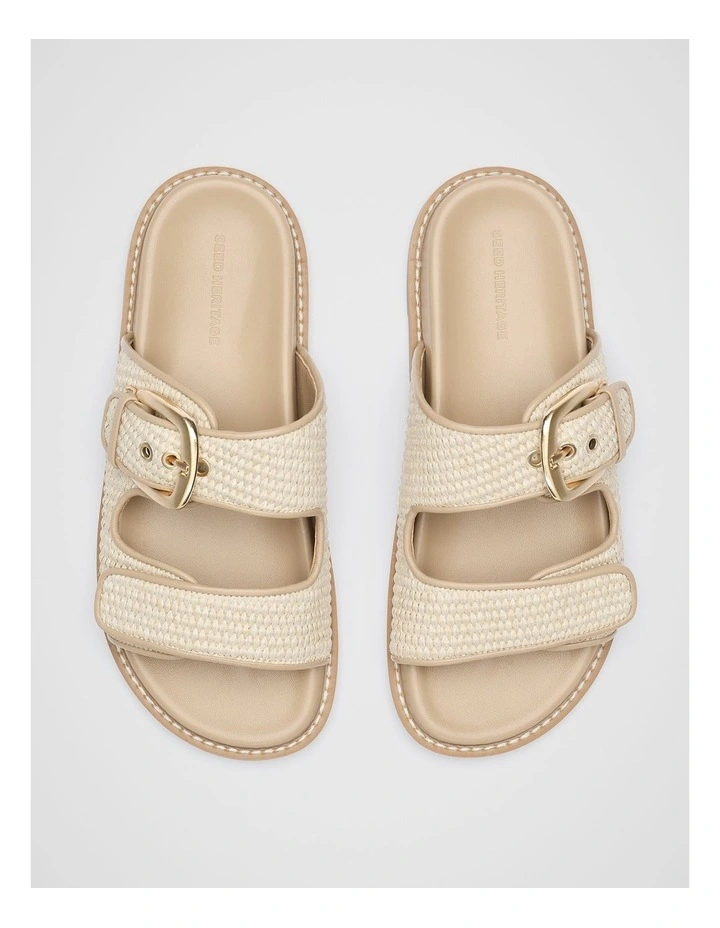 Genny Woven Slide in Iced Latte image 4
