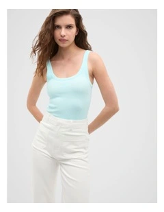 Core Rib Tank in Blue