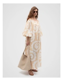 Retro Swirl Maxi Dress