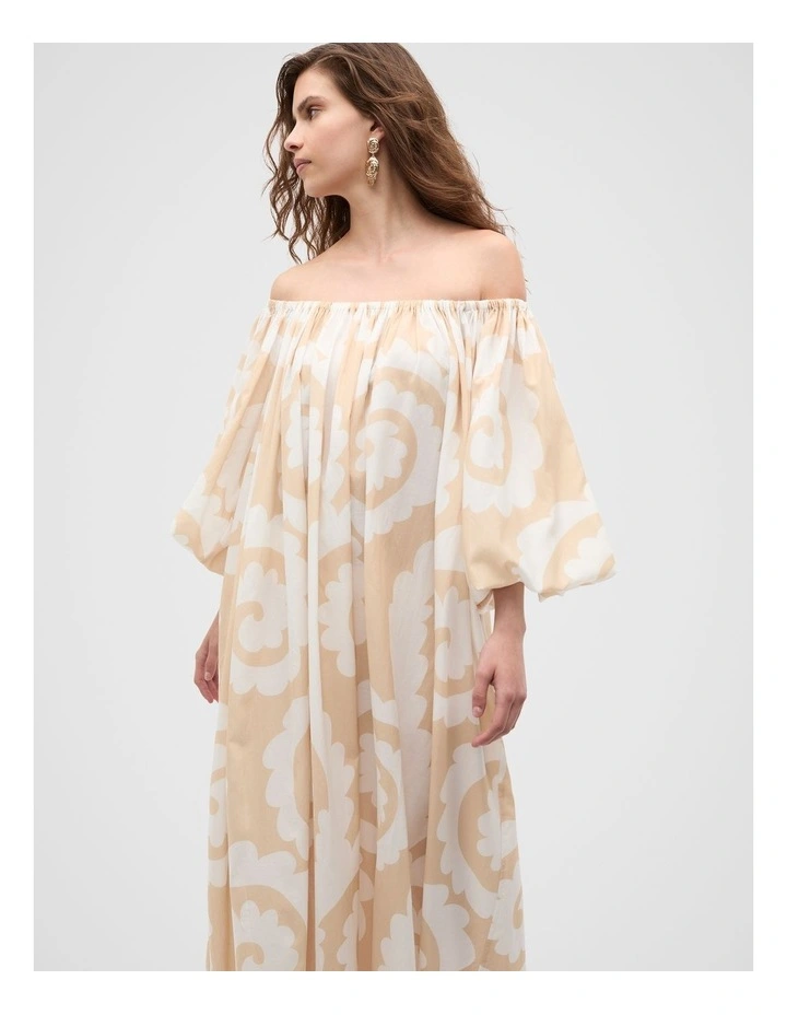 Retro Swirl Maxi Dress image 3