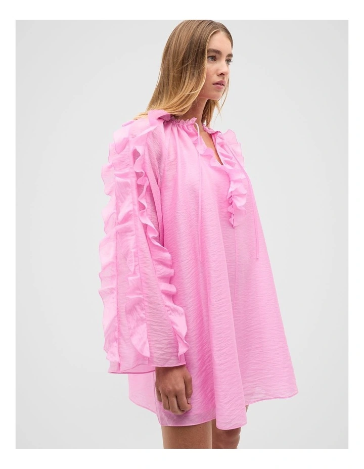 Ruffle Mini Dress in Fairy Floss image 1