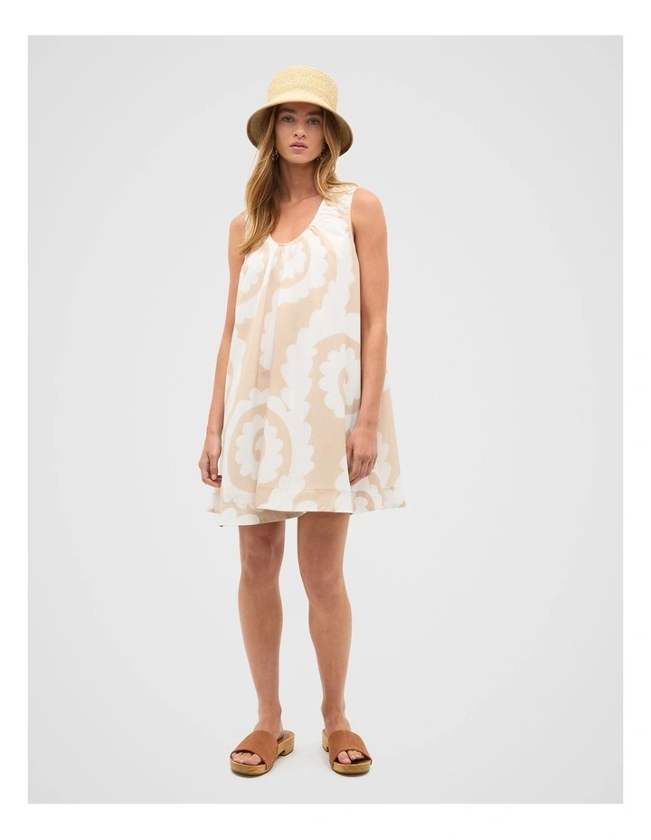 Mini Dress in Retro Swirl image 1