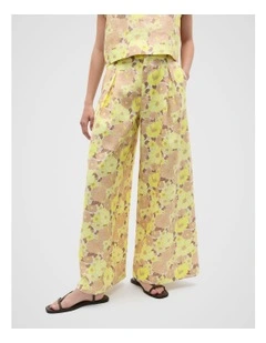 Linen Vintage Floral Pant