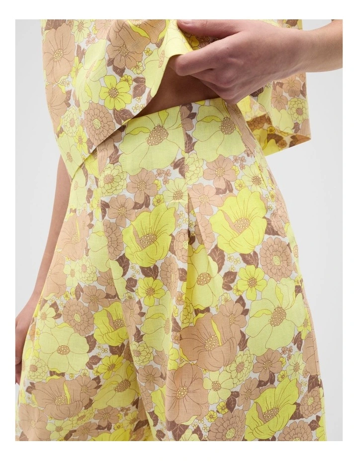 Linen Vintage Floral Pant image 3