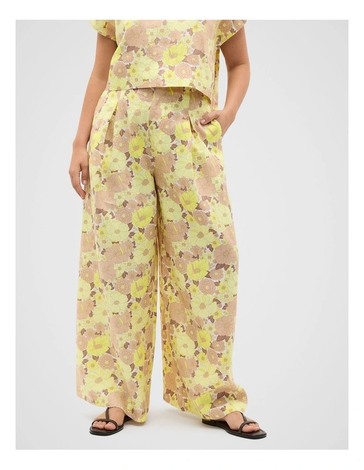 Linen Vintage Floral Pant image 5