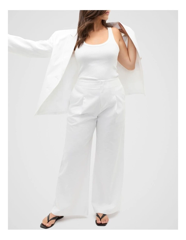 Tailored Pant in Whisper White image 5