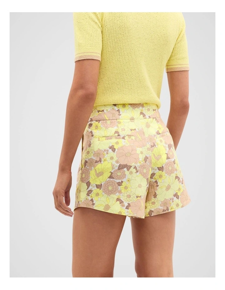 Linen Vintage Floral Short image 2